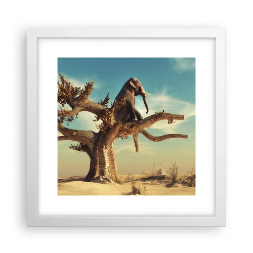 Poster in een witte lijst - Een nieuw gezichtspunt - 30x30 cm