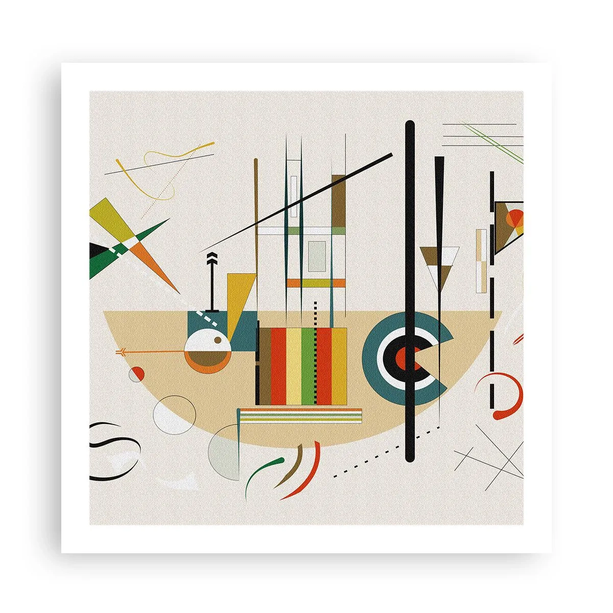 Poster - En de wereld lacht - 60x60 cm
