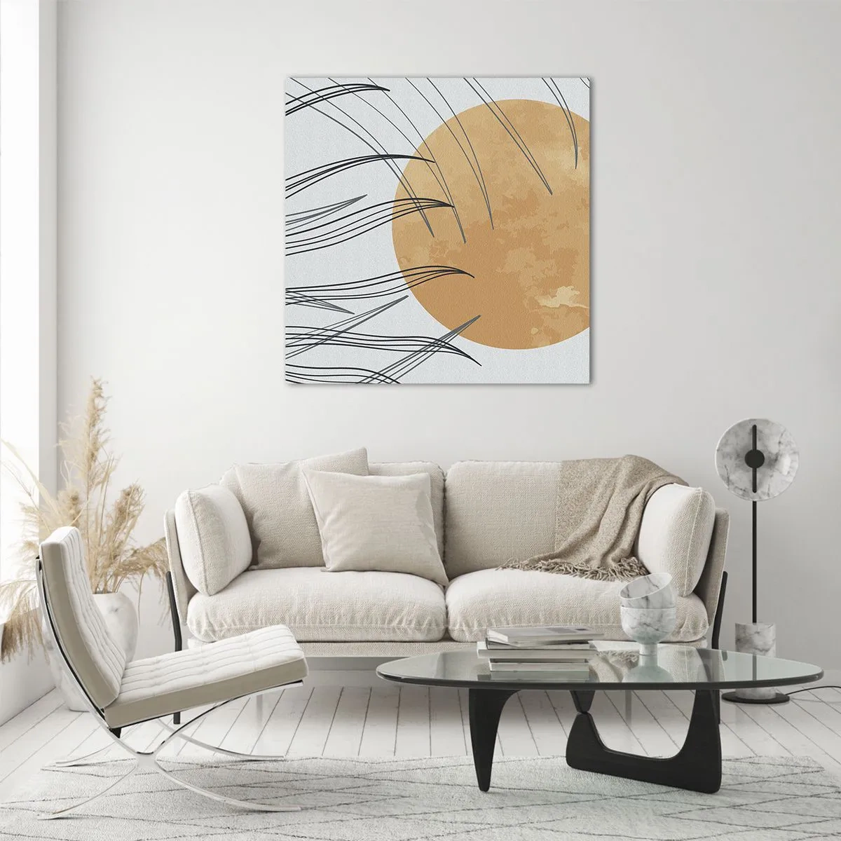 Schilderen op glas - Altijd naar de zon - 60x60 cm