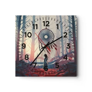 Wandklok - Klok - Een geheim ritueel van geluk - 30x30 cm