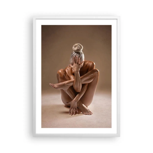 Poster in een witte lijst - De eenheid van lichaam en geest - 50x70 cm