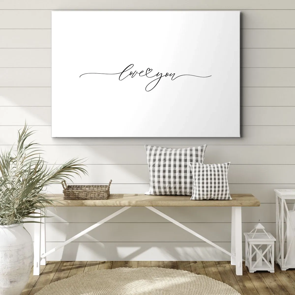 Schilderen op canvas - Zwart op wit - 120x80 cm