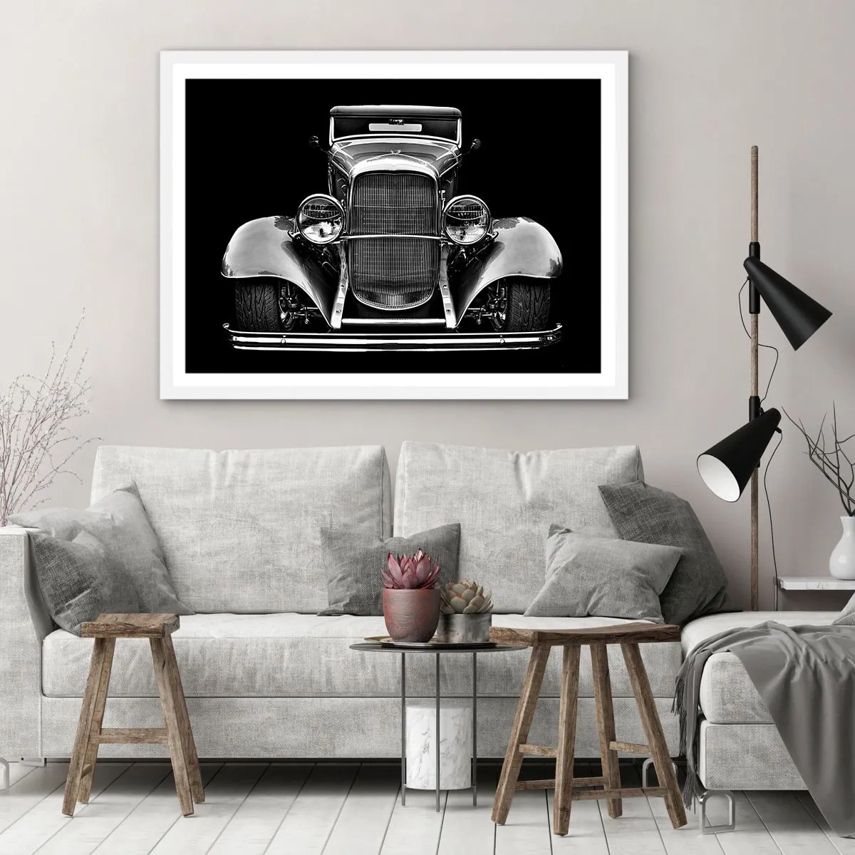 Poster in een witte lijst - Een echte gentleman - 70x50 cm