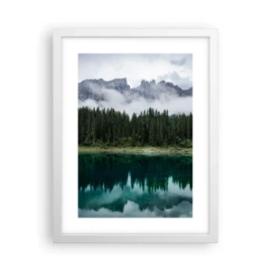 Poster in een witte lijst - Stil, stil, laten we het drinkwater niet wakker maken... - 30x40 cm