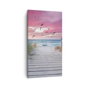 Schilderen op canvas - Baltische indruk - 45x80 cm
