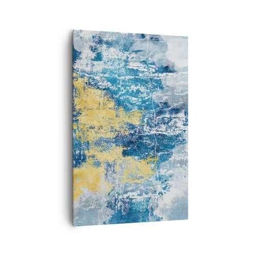 Schilderen op canvas - Abstractie vol met weer - 80x120 cm
