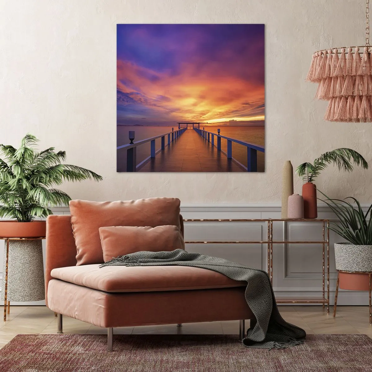 Schilderen op canvas - Zonder einde - 70x70 cm