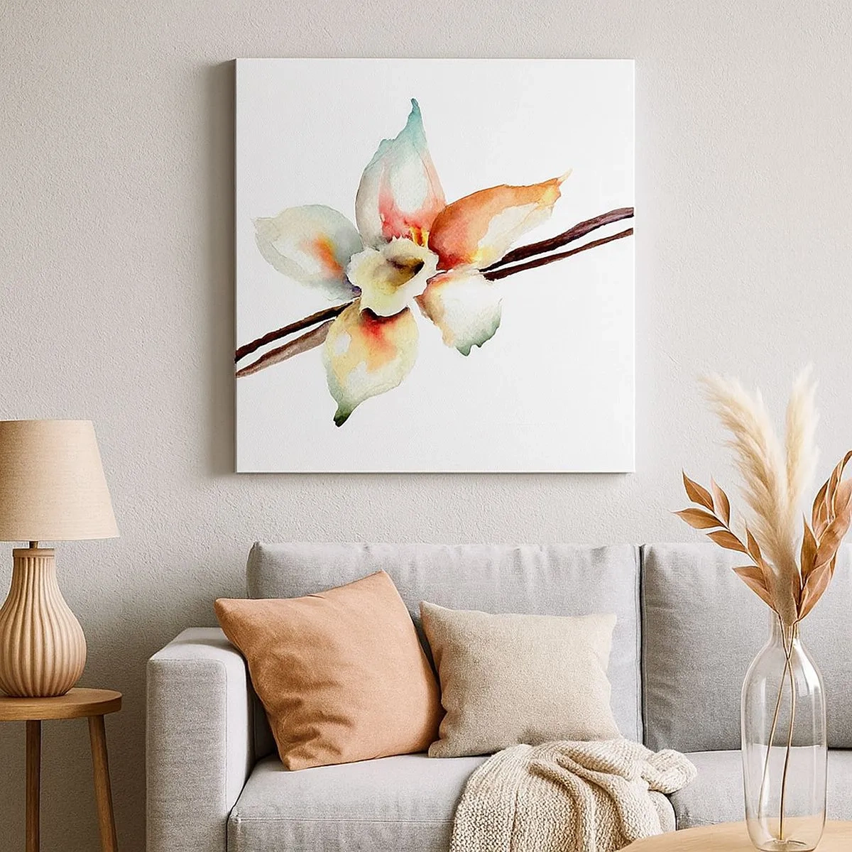 Schilderen op canvas - Zoetheid gemorst met verf - 30x30 cm