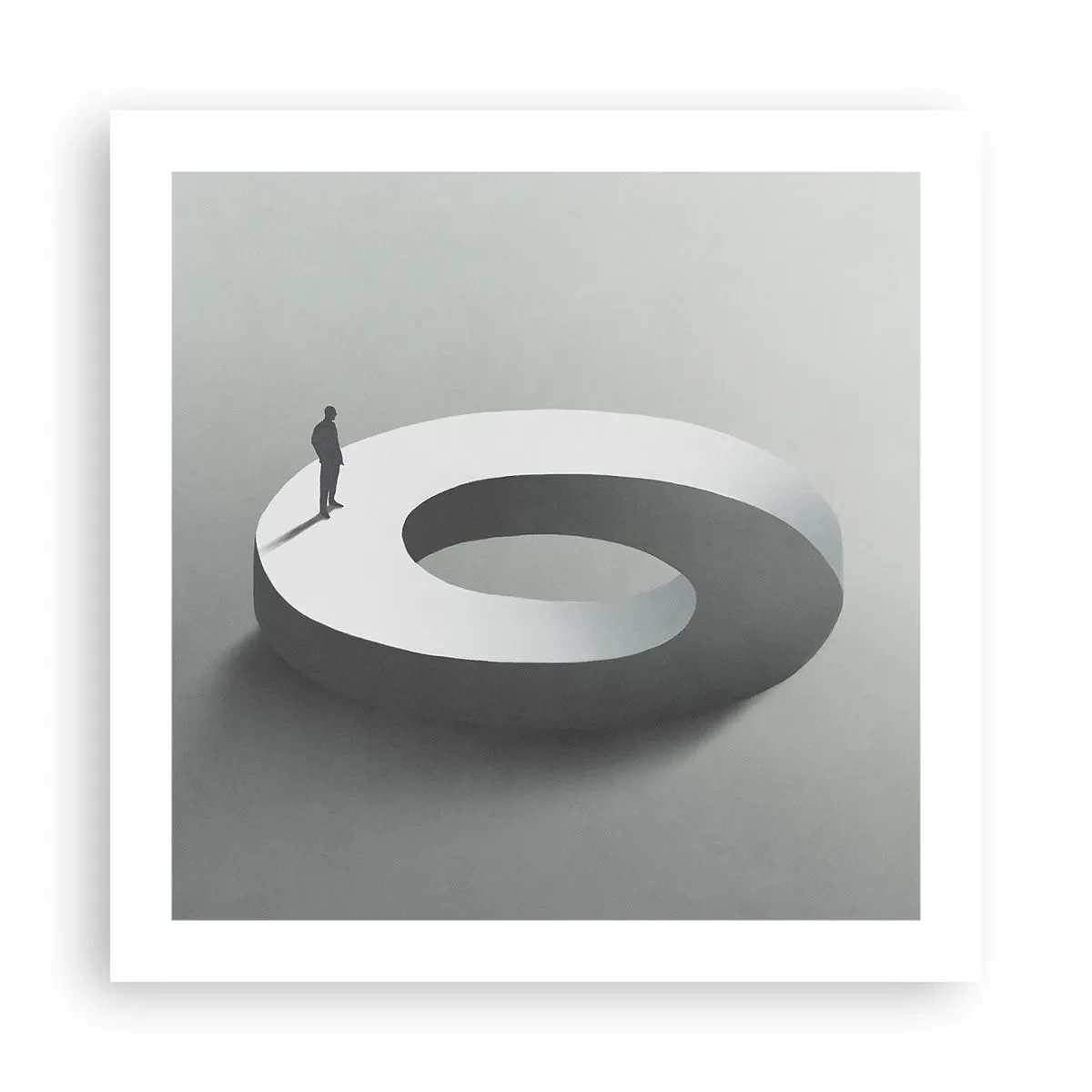 Poster - En wees hier slim - 50x50 cm