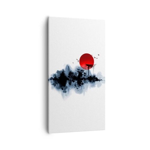 Schilderen op canvas - Japanse weergave - 55x100 cm