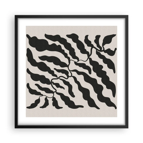 Poster in een zwarte lijst - Natuur van een vierkant - 50x50 cm