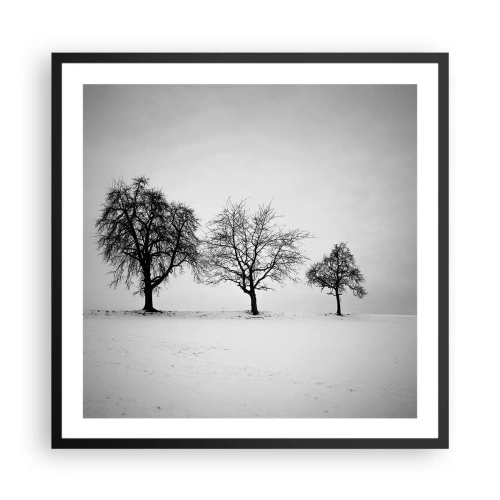 Poster in een zwarte lijst - Waar dromen ze over? - 60x60 cm