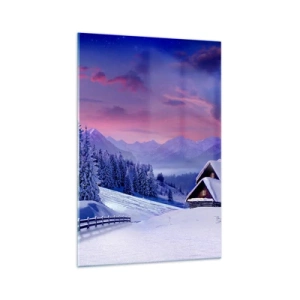 Schilderen op glas - Stille nacht - 70x100 cm