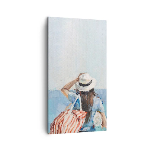 Schilderen op canvas - Welkom bij je vakantie - 45x80 cm
