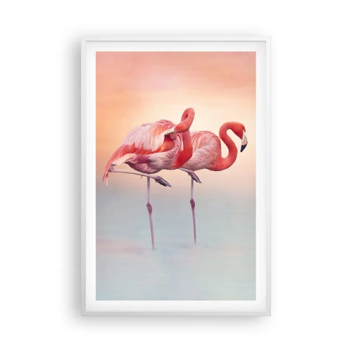 Poster in een witte lijst - De kleur van de ondergaande zon - 61x91 cm