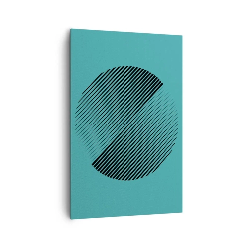 Schilderen op canvas - Cirkel – een geometrische variatie - 80x120 cm