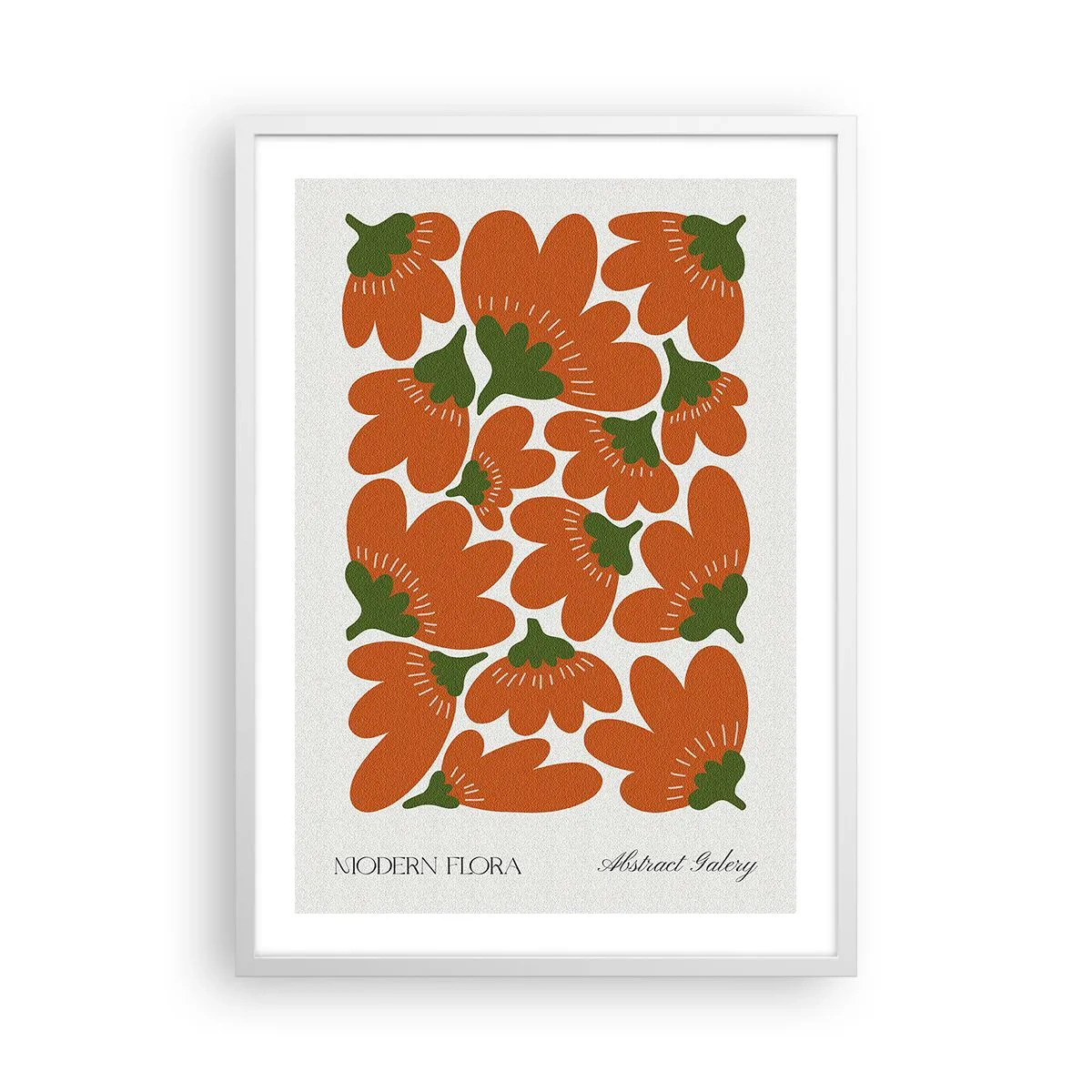 Poster in een witte lijst - Uit het leven van bloemen - 50x70 cm