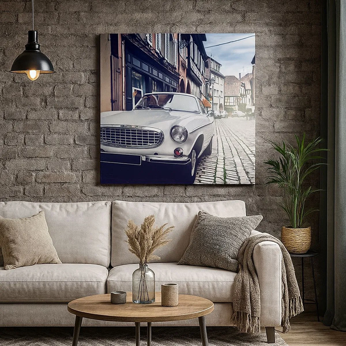 Schilderen op canvas - Het verleden is vandaag - 30x30 cm