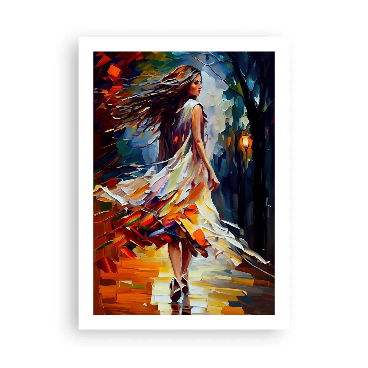 Poster - Herfst meisje - 50x70 cm
