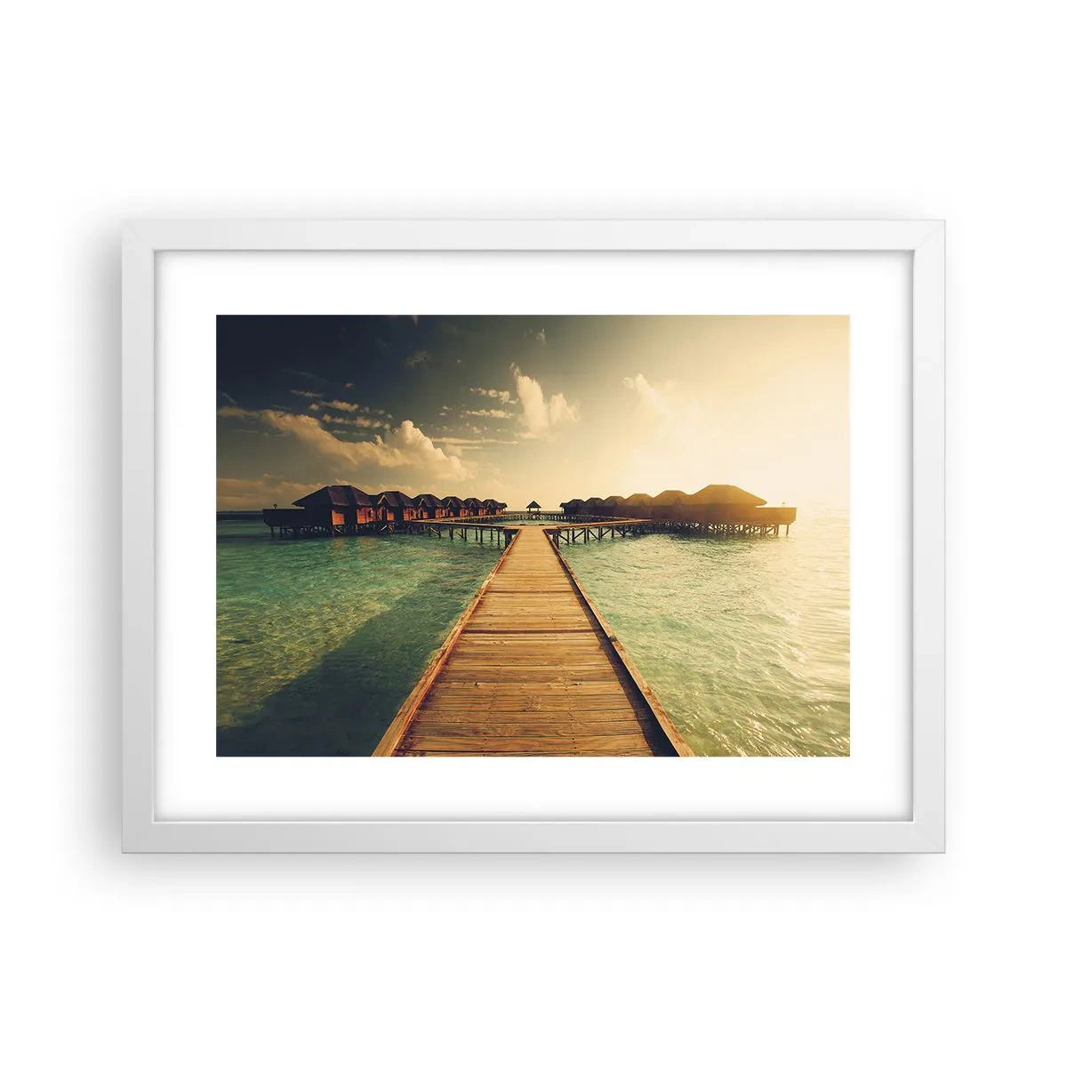 Poster in een witte lijst - Een warme uitnodiging - 40x30 cm
