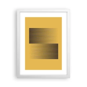 Poster in een witte lijst - Vierkant van tegenpolen - 30x40 cm