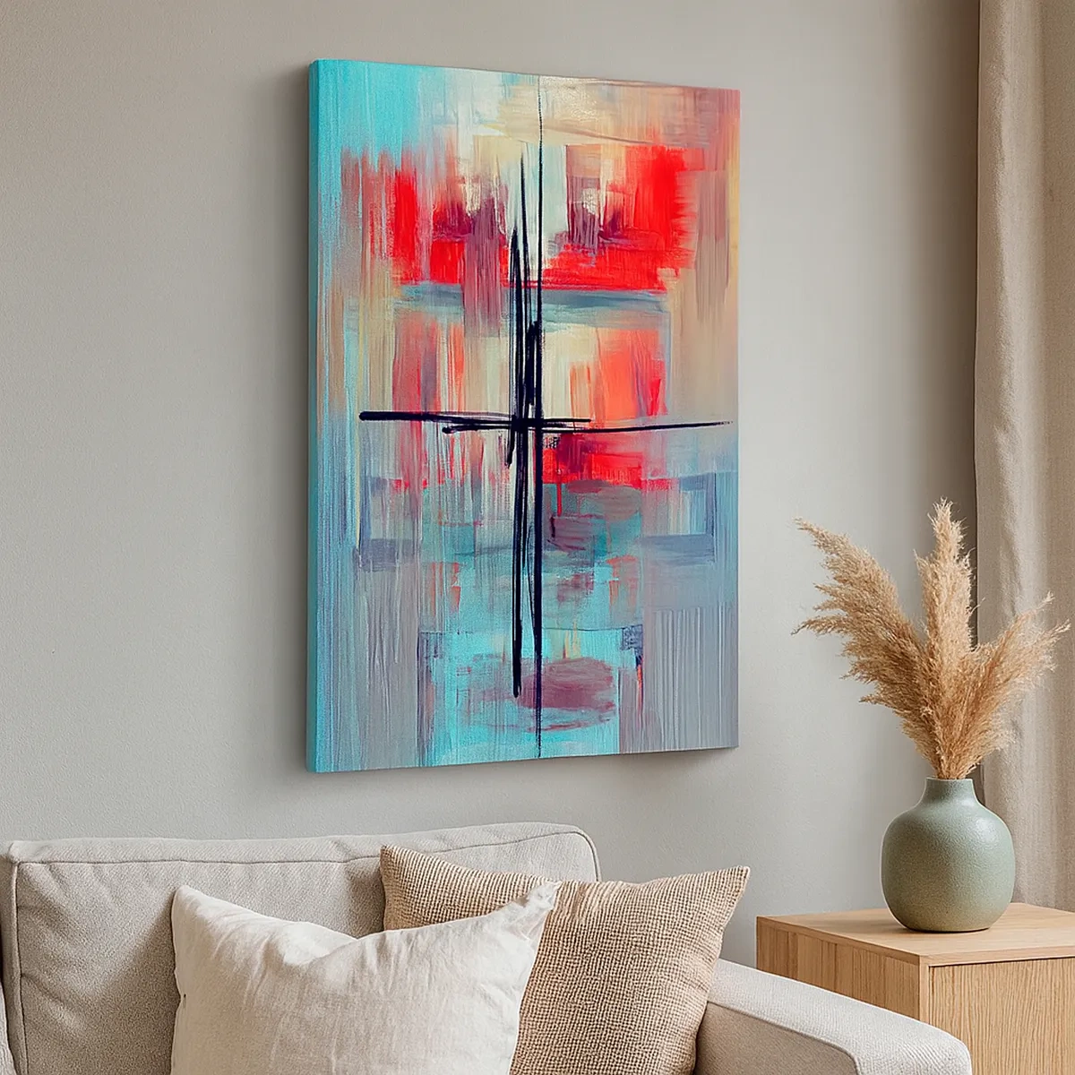 Schilderen op canvas - Een landschap in een onbekende dimensie - 50x70 cm