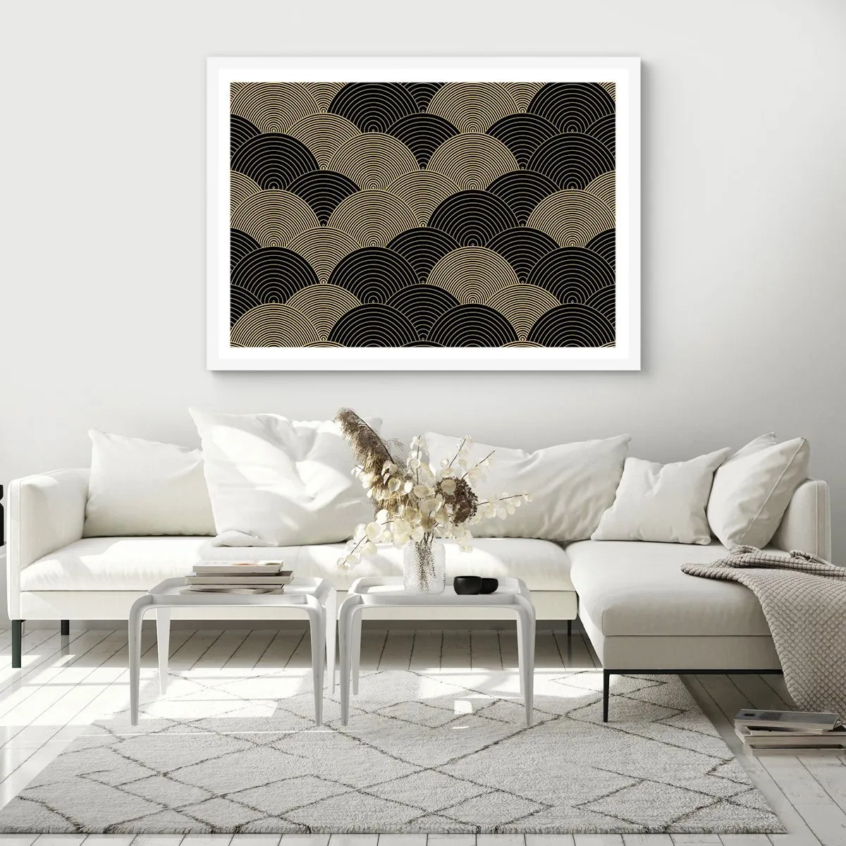 Poster in een witte lijst - Eenheid in veelheid - 70x50 cm