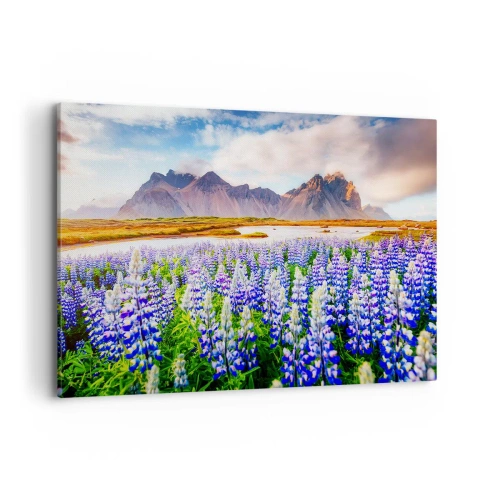 Schilderen op canvas - Kracht en soberheid naast zachtheid - 100x70 cm