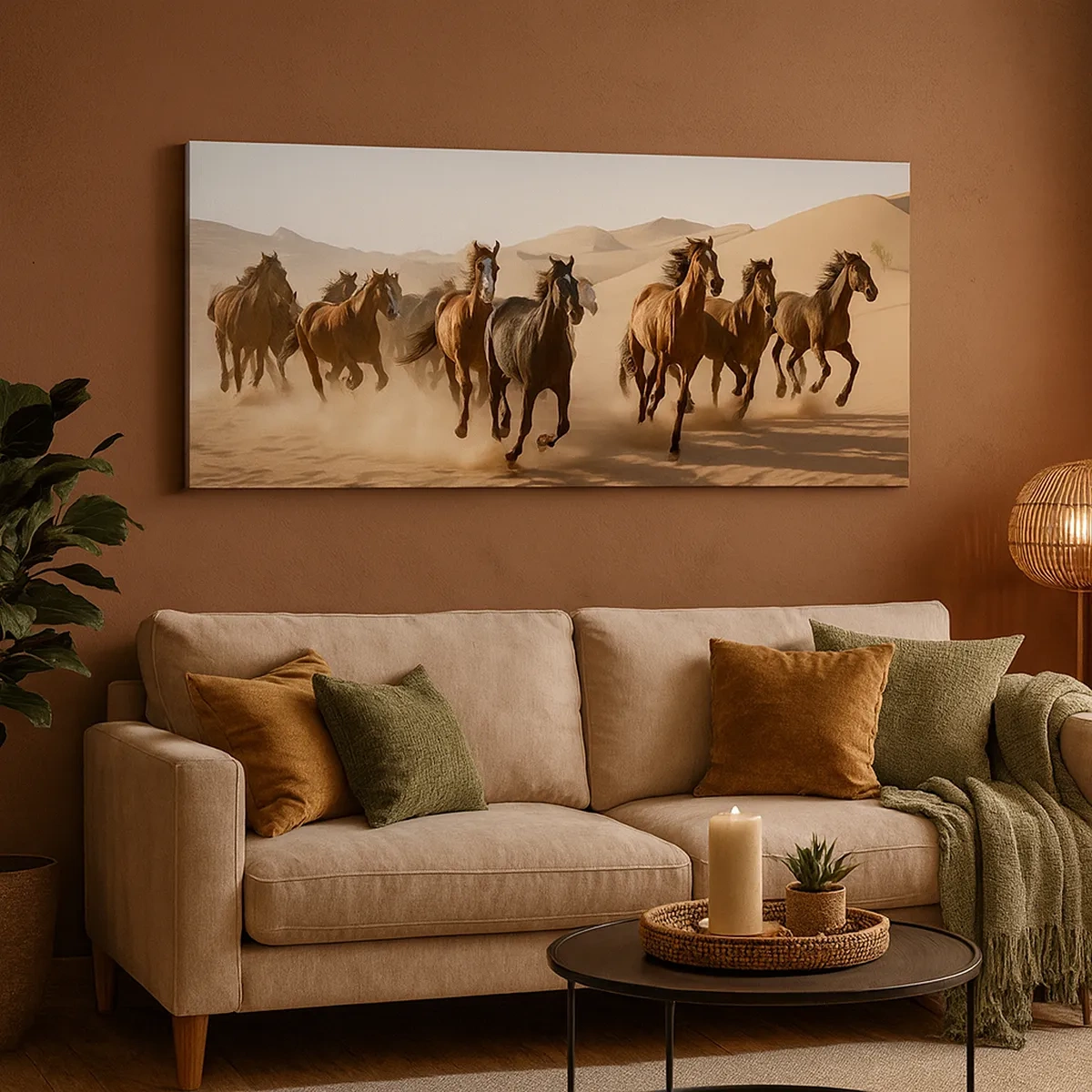 Schilderen op canvas - Vrij als de wind - 30x30 cm