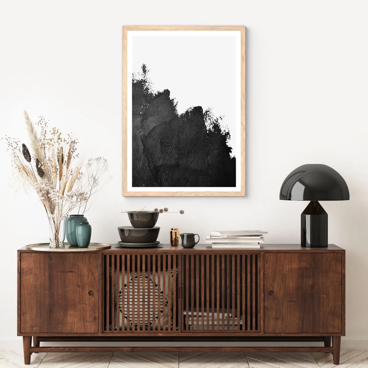 Een poster in een licht eiken lijst - Elementen: aarde - 61x91 cm
