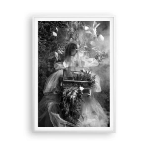 Poster in een witte lijst - Moeder zelf - Natuur - 70x100 cm