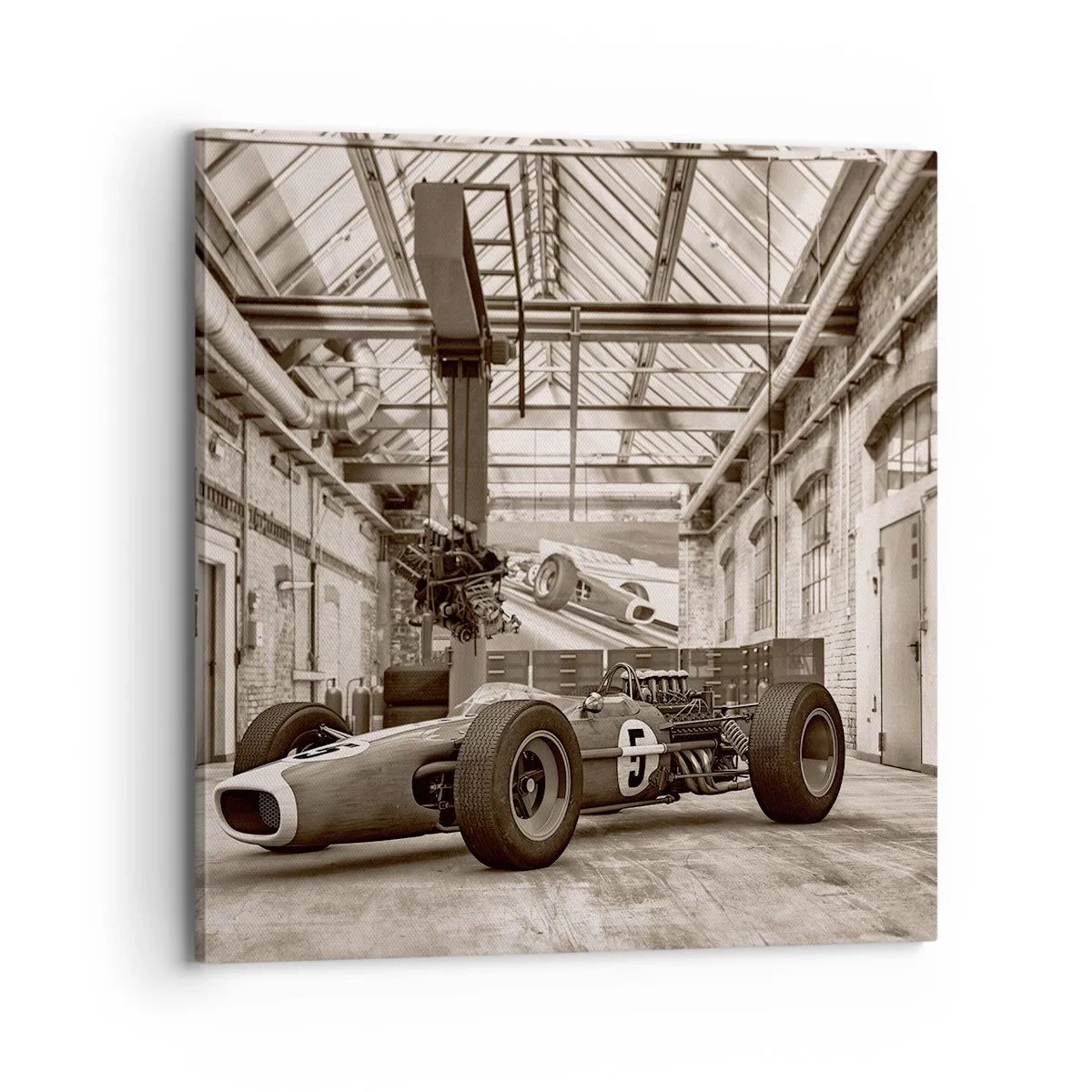 Schilderen op canvas - De rust van de winnaar - 70x70 cm