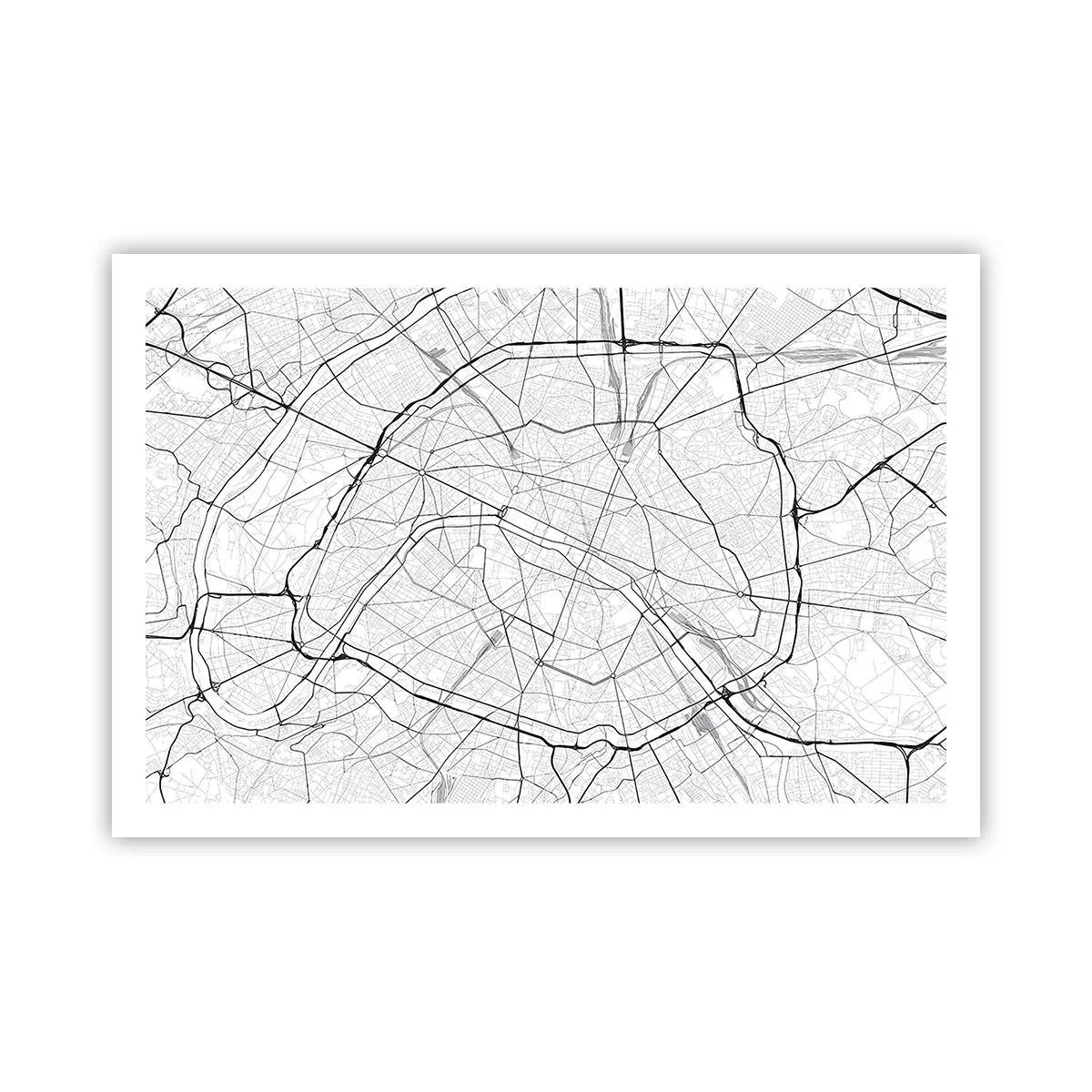 Poster - Parijs bloem - 91x61 cm