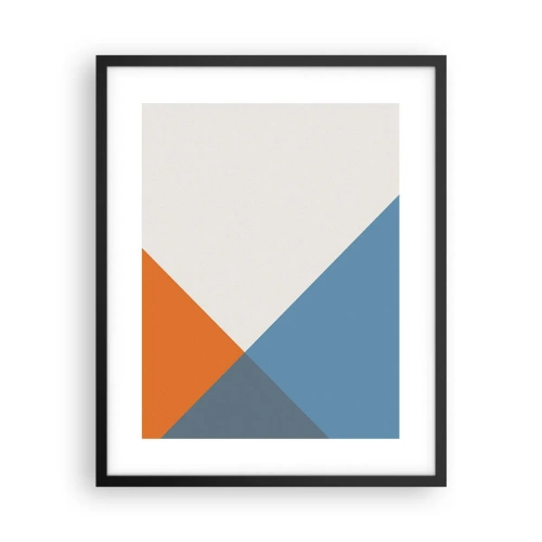 Poster in een zwarte lijst - In een hoekje… - 40x50 cm