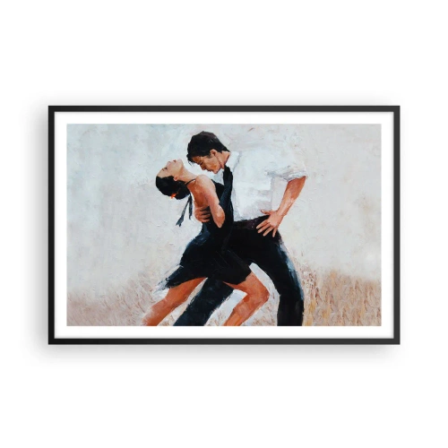 Poster in een zwarte lijst - Tango van mijn dromen - 91x61 cm