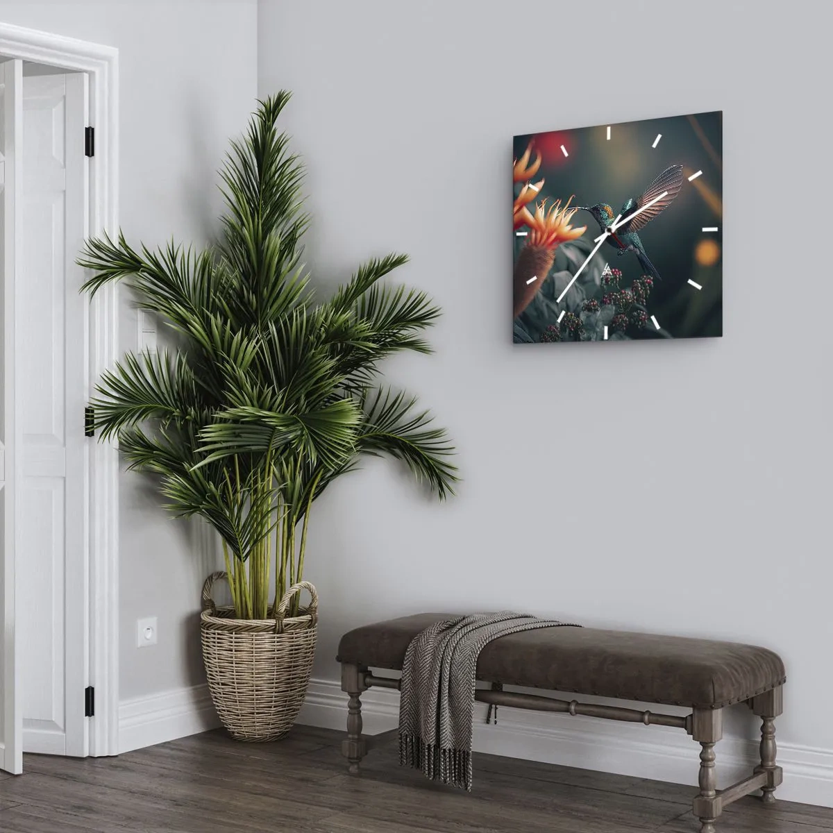 Wandklok - Klok - een werkelijk kleurrijk leven - 40x40 cm