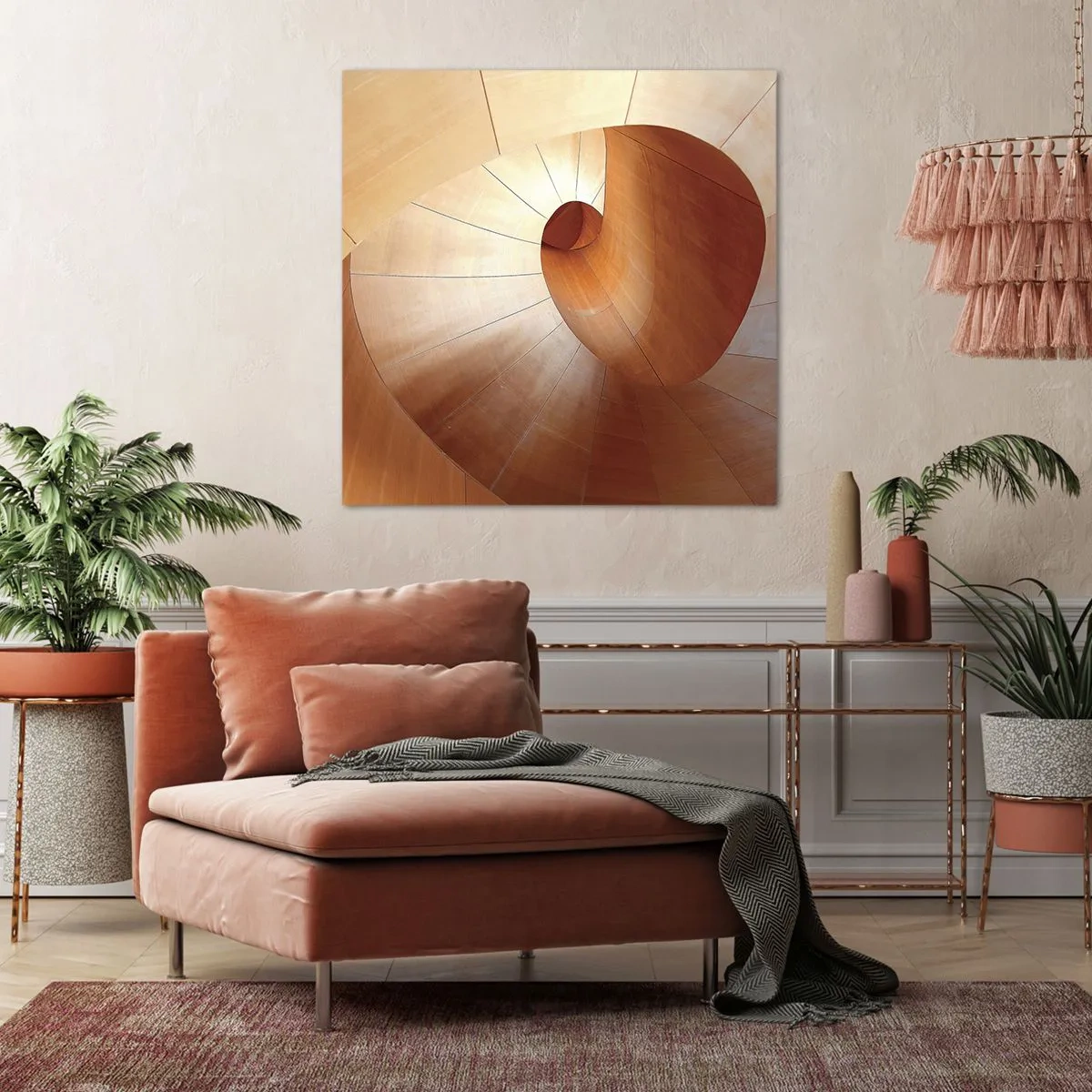 Schilderen op canvas - Architecturale serpentijn - 60x60 cm