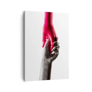 Schilderen op canvas - Samen, hoewel anders - 50x70 cm