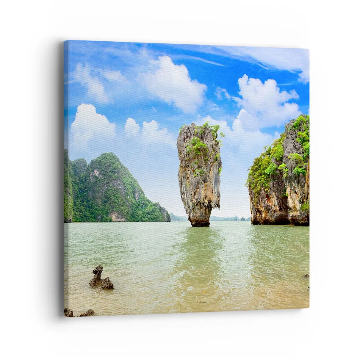 Schilderen op canvas - Rotsachtige wonderen van de natuur - 40x40 cm
