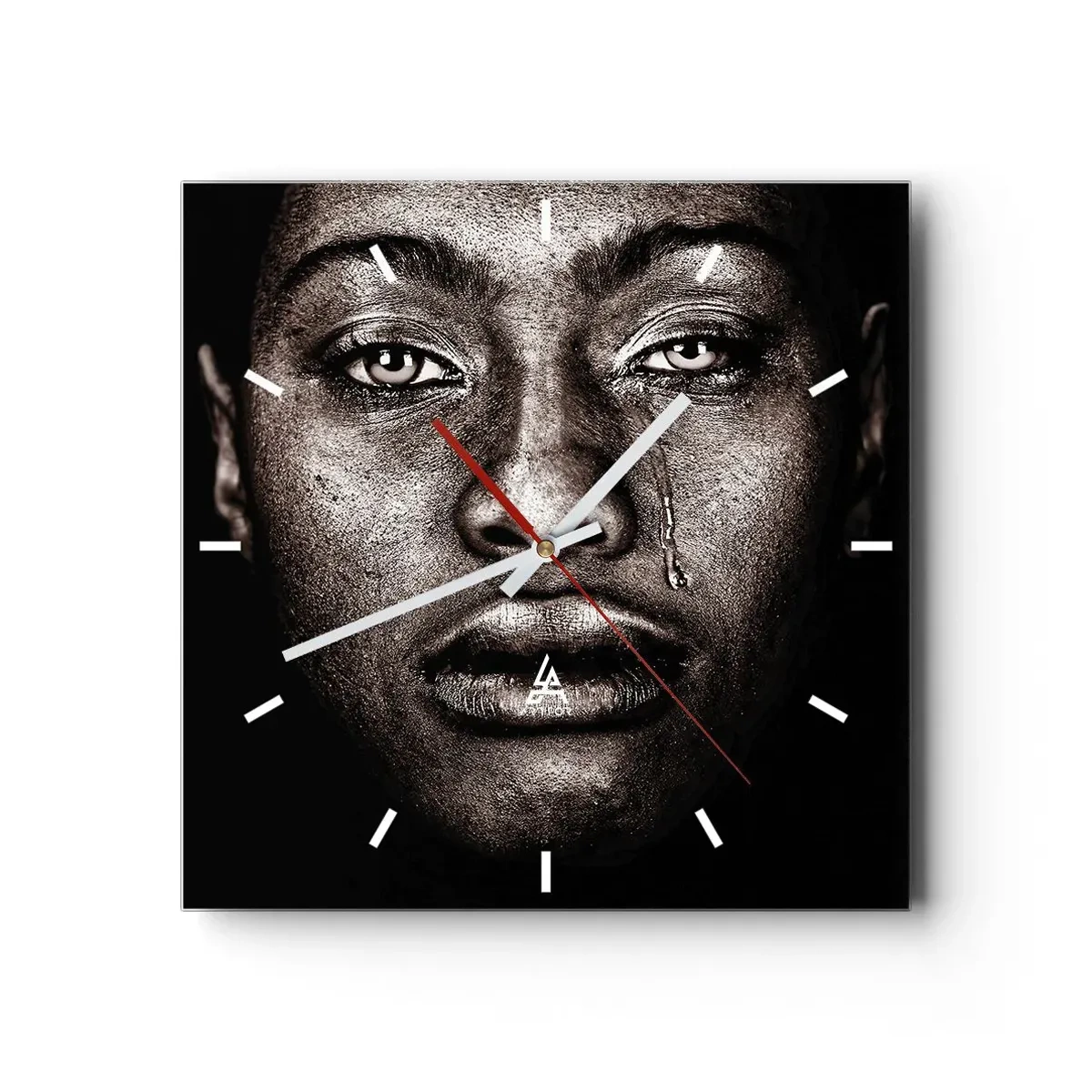 Wandklok - Klok - een traan - 30x30 cm