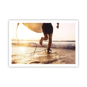 Poster - Om de golf te ontmoeten - 91x61 cm