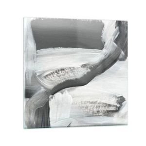 Schilderen op glas - Een beslissende beweging - 40x40 cm