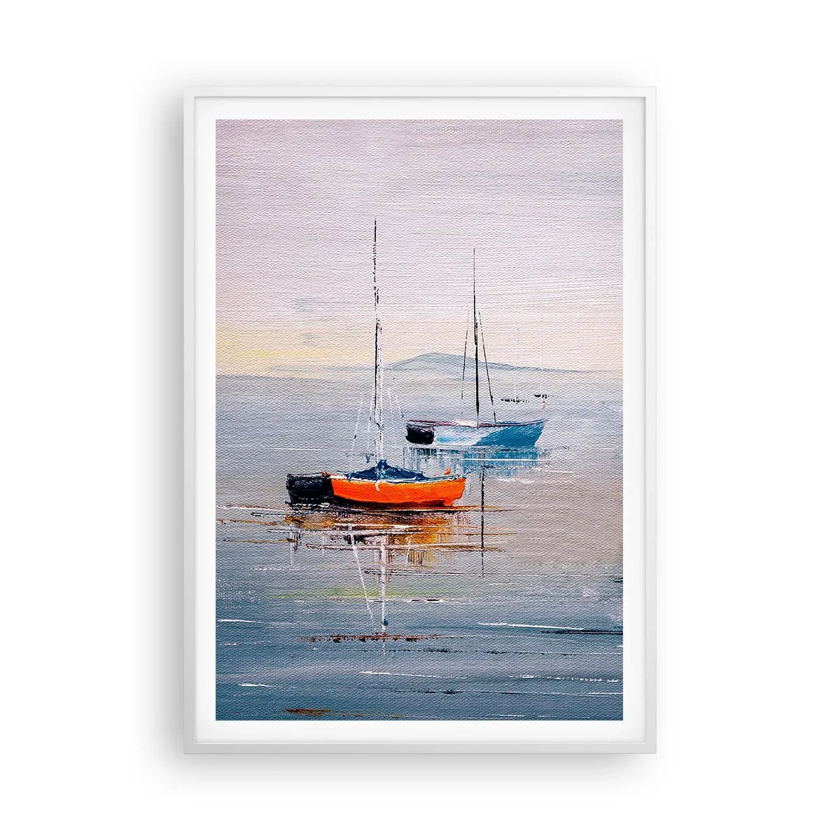 Poster in een witte lijst - Een welverdiende rust - 70x100 cm