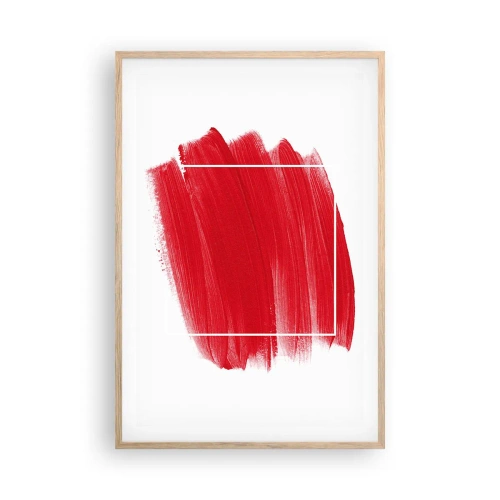 Een poster in een licht eiken lijst - Uit het frame - 61x91 cm