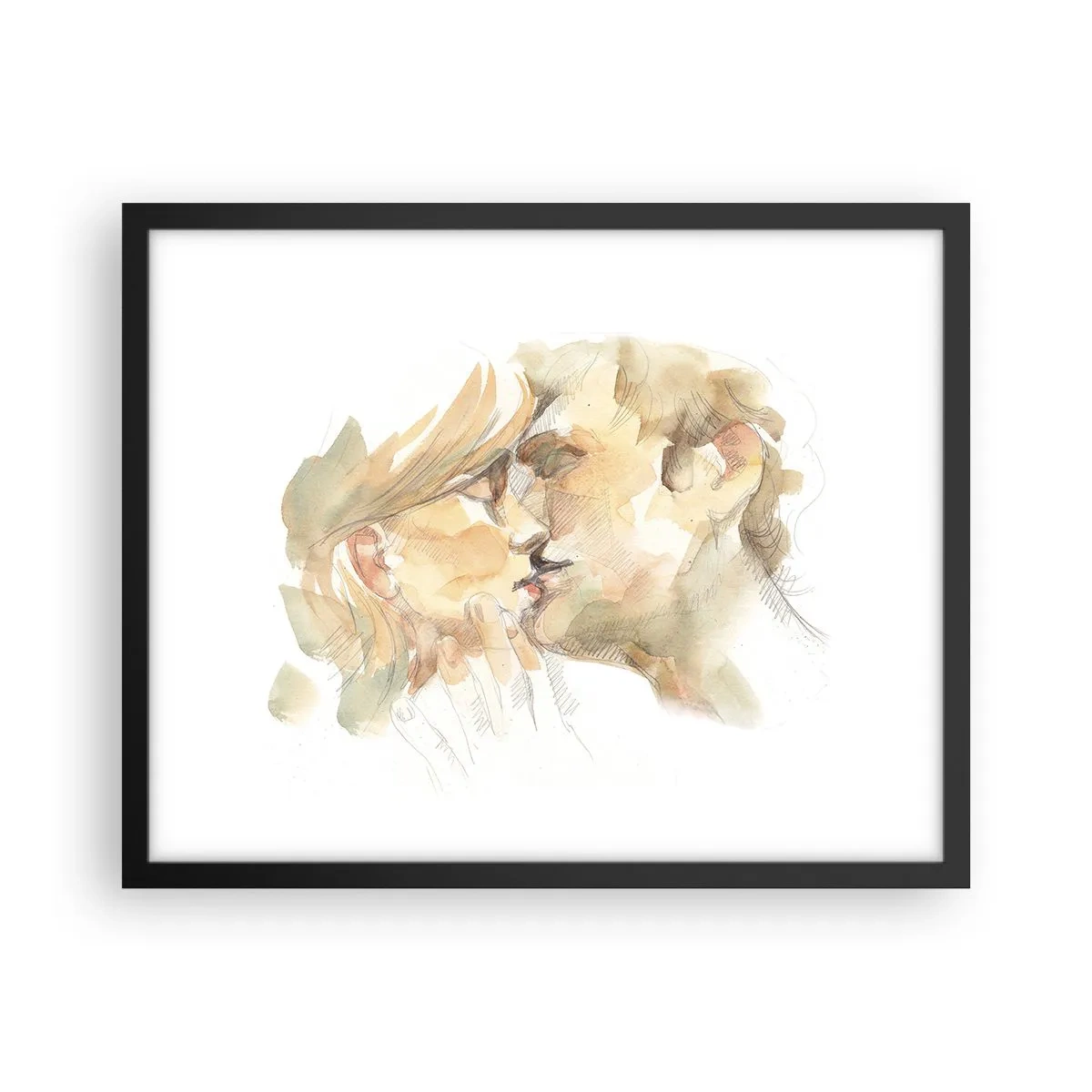 Poster in een zwarte lijst - De helft gevonden? - 50x40 cm