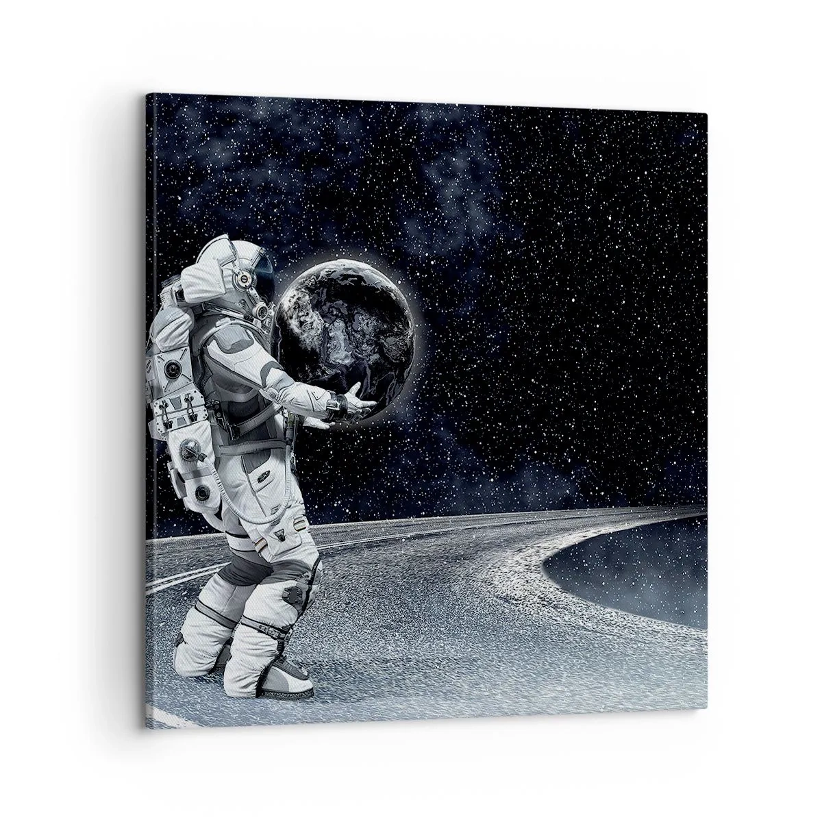 Schilderen op canvas - Op de Melkweg - 60x60 cm