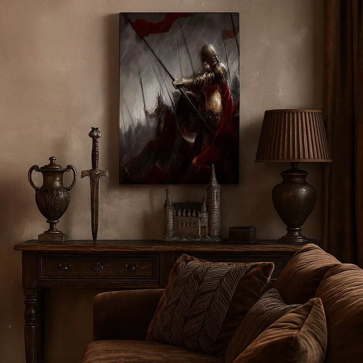 Schilderen op canvas - Voorbijganger, vertel Sparta... - 50x70 cm