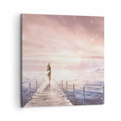 Schilderen op canvas - In het licht van een droom - 60x60 cm