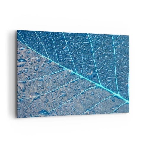 Schilderen op canvas - Leven in blauw - 100x70 cm