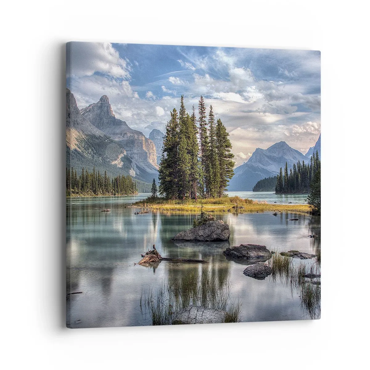 Schilderen op canvas - Aan het grote en schone water ... - 40x40 cm